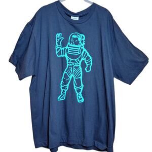 Billionaires boys club BBC neon blue astronaut logo graphic print tee NEW XXL